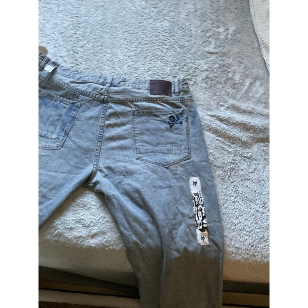 Zoo York Bronx Unbreakable Mens Dark Wash Straight Leg Button Fly Jeans Sz 40